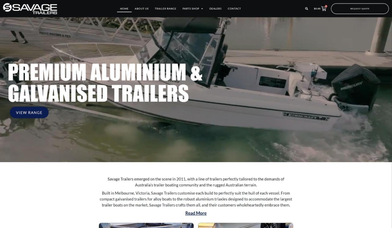 Savage Trailers website